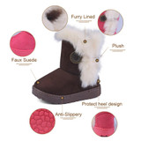 New Children Boots Winter Baby Boys Girls Snow Boots Buckle Plush Kids Winter Shoes Girls Fashion Ankle Booties Baby Warm Shoes