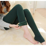 Nov18 Amazing Lady Winter Warm Legging Thickened Winter Super Elastic Fleece Women Leggings Solid Color