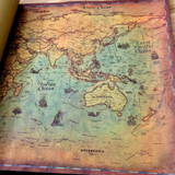 nostalgic vintage word map poster harry potter map retro Classic Kraft Paper Poster vintage Wall Sticker Antique Home decor