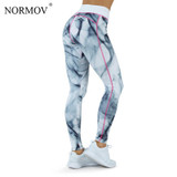 NORMOV Fashion Push Up Leggings Women Pants High Waist Digital Print Legging Workout Sportwear Leggins Jegings S-XL 3 Colors