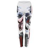NORMOV Digital Printed Leggings Women Workout High Waist Leggings Skull Print Fitness Clothing Sexy Push Up Leggings Female