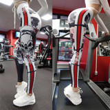 NORMOV Digital Printed Leggings Women Workout High Waist Leggings Skull Print Fitness Clothing Sexy Push Up Leggings Female