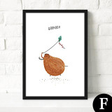 Nordic style Modern minimalist Decorative painting of the living room children 's room painting home murals of cartoon animals