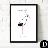 Nordic style Modern minimalist Decorative painting of the living room children 's room painting home murals of cartoon animals