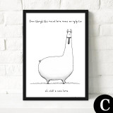 Nordic style Modern minimalist Decorative painting of the living room children 's room painting home murals of cartoon animals