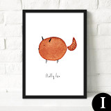 Nordic style Modern minimalist Decorative painting of the living room children 's room painting home murals of cartoon animals