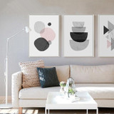 Nordic style geometry graph painting poster,abstract pattern decorative painting ,creative canvas unframed decal poster art MD
