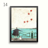Nordic Abstract Love Canvas Painting Scandinavian Wall Pictures Art Oil Posters and Prints for Living Room Home Decor No Frame