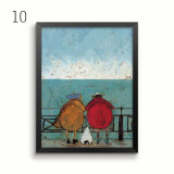 Nordic Abstract Love Canvas Painting Scandinavian Wall Pictures Art Oil Posters and Prints for Living Room Home Decor No Frame