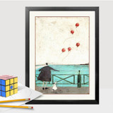 Nordic Abstract Love Canvas Painting Scandinavian Wall Pictures Art Oil Posters and Prints for Living Room Home Decor No Frame