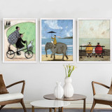 Nordic Abstract Love Canvas Painting Scandinavian Wall Pictures Art Oil Posters and Prints for Living Room Home Decor No Frame