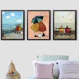 Nordic Abstract Love Canvas Painting Scandinavian Wall Pictures Art Oil Posters and Prints for Living Room Home Decor No Frame