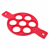 Nonstick Pancake Maker Silicone Egg Ring Mold with 7 Holes Kitchen Pancake Mold Egg Tools Kitchen Cooking Gadgets