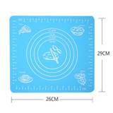 Non-Stick Silicone Mat Kneading Dough Sheet pad with scales,Rolling Dough Pastry Pasta Cooking Tools Kitchen Accessories 2O94
