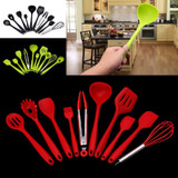 Non-stick Silicone Kitchen Utensils Set Heat Resitant Cooking Bake Tool