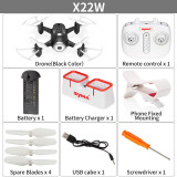 Newest SYMA X22W Mini Drone With Wifi Camera 2.4G 4CH 6Axis RC Quadcopter Helicopters Toys Gift For Kid