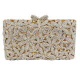 Newest stylish women evening bag Multi Crystal Evening Bag silver winding bags Crystal Luxury Clutch Bag Diamond Ladies 88415