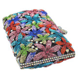 Newest stylish women evening bag Multi Crystal Evening Bag silver winding bags Crystal Luxury Clutch Bag Diamond Ladies 88415
