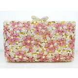 Newest stylish women evening bag Multi Crystal Evening Bag silver winding bags Crystal Luxury Clutch Bag Diamond Ladies 88415