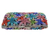 Newest stylish women evening bag Multi Crystal Evening Bag silver winding bags Crystal Luxury Clutch Bag Diamond Ladies 88415