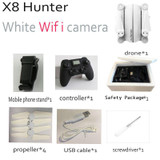 Newest rc mini foldable drone X8 Hunter with camera wifi fpv quadcopter rc helicopter toy HD selfie dron remote control 4CH Axis