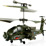 Newest Original SYMA S109G 3CH RC Attack Helicopter AH-64 Apache Helicopter Simulation Indoor Radio Remote Control Toys for Gift