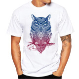 Newest men's fashion short sleeve music DJ Cat printed funny tee shirts Hipster O-neck popular tops Casual Loose Plus Size M-3XL