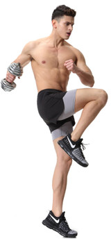 Newest high quality stitching color Coolmax Quick Dry Men Shorts Compression Tights Stretch Shorts men's Casual Shorts