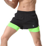 Newest high quality stitching color Coolmax Quick Dry Men Shorts Compression Tights Stretch Shorts men's Casual Shorts