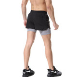 Newest high quality stitching color Coolmax Quick Dry Men Shorts Compression Tights Stretch Shorts men's Casual Shorts