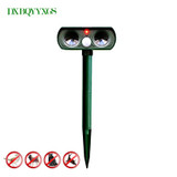 Newest High Quality Outdoor Use Animal Repeller Cat Dog Pest Repeller Solar Power Ultra Sonic Scarer Frighten Animal Repellent