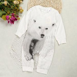 DLY017 retail 2017 new style baby rompers kids 1 pcs hoodies pilot design jumpsuits cotton infant rompers free shipping