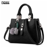 DIZHIGE Brand Fashion Fur Women Bag Handbags Women Famous Designer Women Leather Handbags Luxury Ladies Hand Bags Shoulder Sac