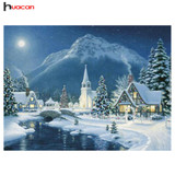 DIY,5D,Diamond Mosaic,Snow,Handmade,Diamond Painting,Cross Stitch Kits,Winter,Landscape,Diamond Embroidery,Patterns,Rhinestones