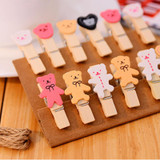 DIY Wholesale Mini Natural Wooden Clips For Photo Clips Clothespin Craft Decoration Clips Pegs