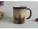 DIY Walking Dead Bloody Hands  Color Changing Coffee Mug Magic  Ceramic Zombie Coffee Cup Temperature Changing