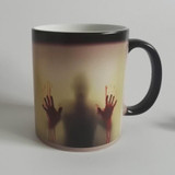 DIY Walking Dead Bloody Hands  Color Changing Coffee Mug Magic  Ceramic Zombie Coffee Cup Temperature Changing