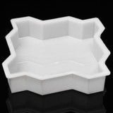 DIY Pavement Mold Stepping Path Stone Cement Brick Double S Manually for Garden Road Concrete Sidewalk Path Marker