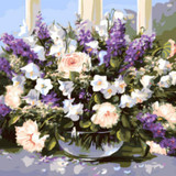 DIY Oil Painting Flower Printting Frameless Wall Art Pictures By Numbers Hand Painted Oil On Canvas Home Decor Of Living Room