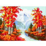 DIY Oil Painting By Numbers Canvas Picture Painting Living Room Bedroom Wall Home Decor Landscape
