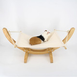 DIY Natural Wood Cat Hammock Swing Bed