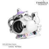 Diy Mixed Enamel Beads 925 Sterling Silver Mrs. Potts &amp; Chip Charms Beads for Jewelry Making Fits Pandulaso Bracelets