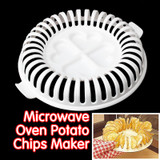 DIY Low Calories Microwave Oven Baked Potato Chips Grill Fat Free Potato Chips Maker Baking &amp; Pastry Tools Kitchen Accessories