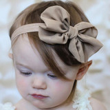 DIY Kids Big Ribbon Bow Bowknot Headbands Elastic Hair Bands Hair Ties Hair Accessories Chiffon Bowknot Headbands Girls Gifts