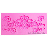DIY lace pattern vine Border silicone mold cake decorating chocolate sugar decoration tools for cake turning edge T0881