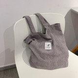 Women Corduroy Shopping Bag Female Canvas Cloth Shoulder Bag Environmental Storage Handbag Reusable Foldable Eco Grocery Totes Women Corduroy Shopping Bag Female Canvas Cloth Shoulder Bag Environmental Storage Handbag Reusable Foldable Eco Grocery Totes