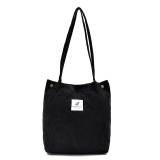 Women Corduroy Shopping Bag Female Canvas Cloth Shoulder Bag Environmental Storage Handbag Reusable Foldable Eco Grocery Totes Women Corduroy Shopping Bag Female Canvas Cloth Shoulder Bag Environmental Storage Handbag Reusable Foldable Eco Grocery Totes