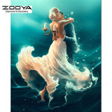 DIY Diamond Painting Cross Stitch Crystal Needlework Diamond Embroidery Couple Dancing Water Full Diamond Set Decorative BJ415