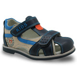 Apakowa rubber closed toe Boys sandals Arch Support children's summer orthopedic Shoes boys fashion sandals for Toddler kids
