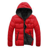 AOWOFS New Men's Slim Casual Warm Parka Overcoat Hoodie Jacket Hooded Winter Thick Coat Male New Clothes casaco masculino
